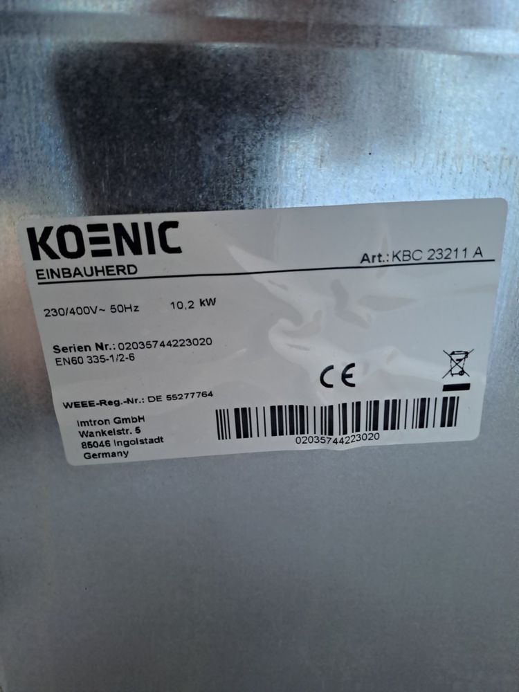 Електро плита Koenic(Siemens).Електро духовка+варочна панель.