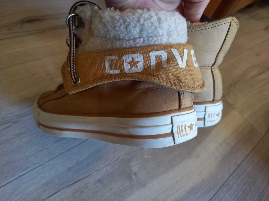 Кеды Converse кожаные утепленные оригинал размер 37.