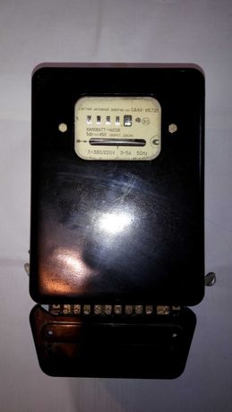 электрический счетчик трехфазный СА4У-И672М СССР