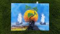 Obraz malowany sprayem 50x70 cm (Klaudia Spray Art)