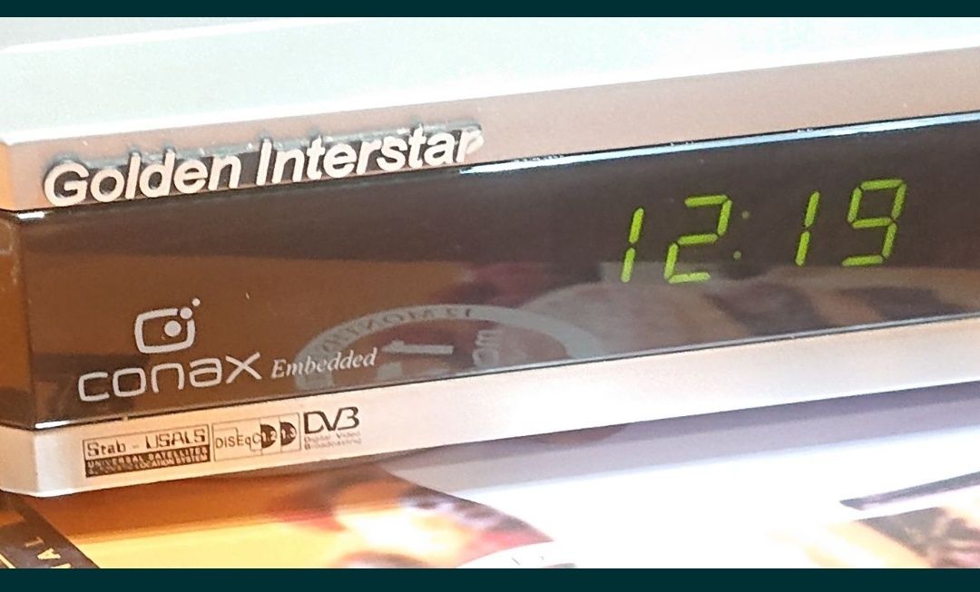 Спутниковый рессивер
Спутниковый тюнер 
TV
Golden interstar
Conax Embe