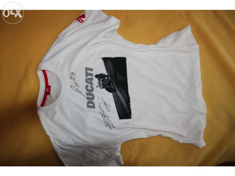 T shirt original ducati autografada