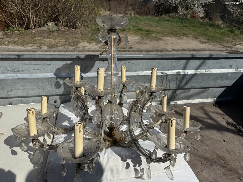 Zyrandole krysztalowe 2 sztuki sprawne