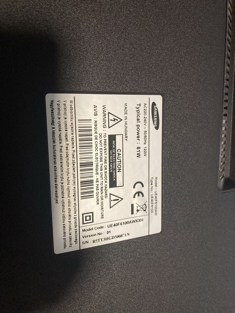 Telewizor Samsung UE40F6100AW