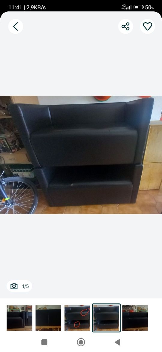 conjunto de sofás em napa