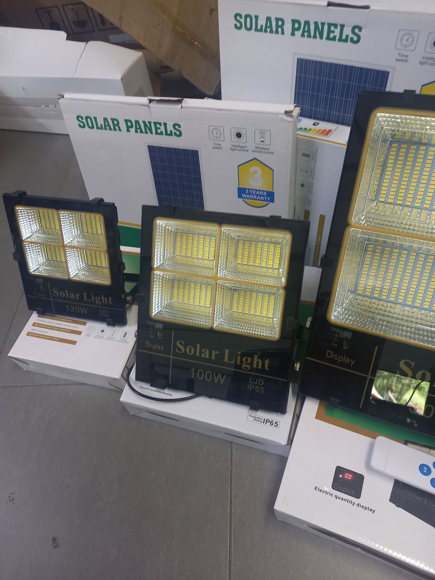 Lampa solarna 500w  Najmocniejsza 3 barwy swiatła