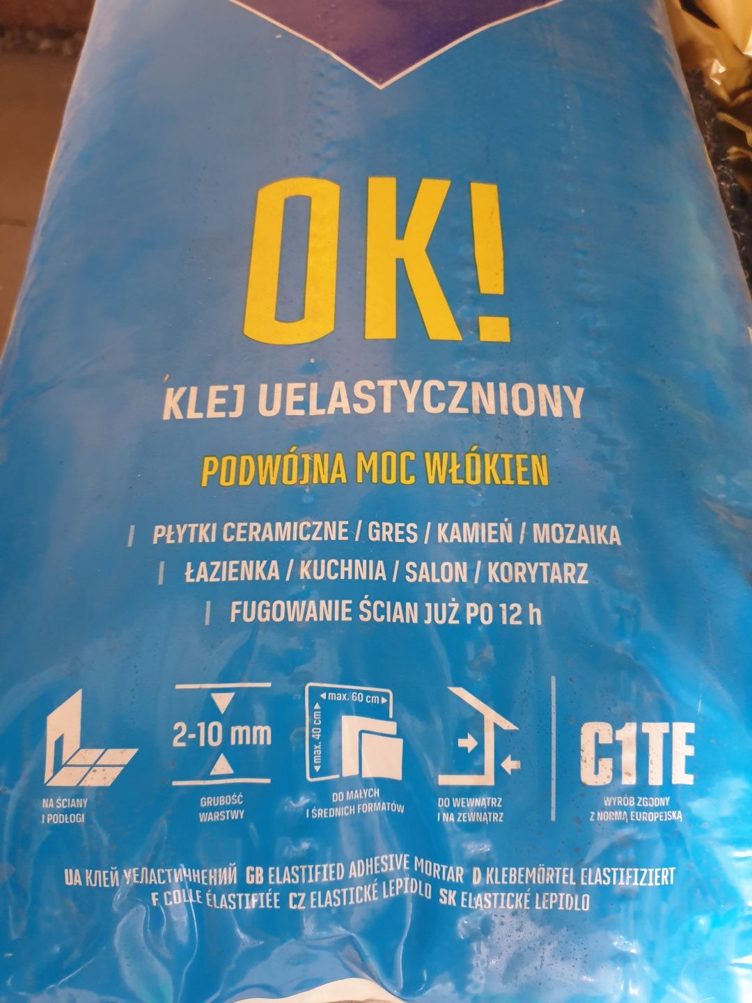 Klej atlas do płytek glazury terakoty