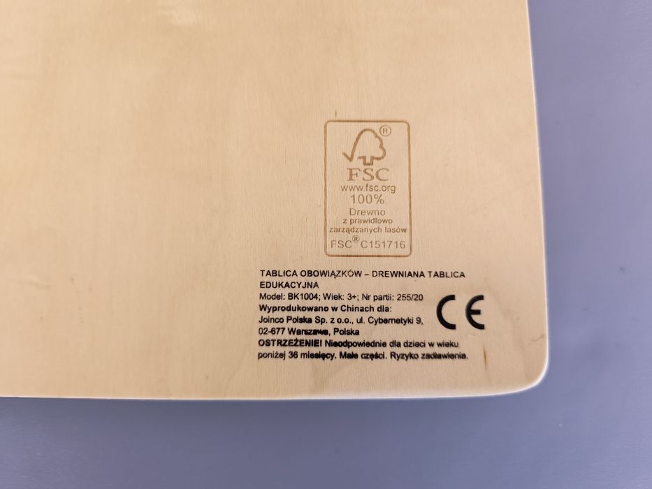 Tablica motywacyjna tablica obowiązków montesori tablica z zadaniami