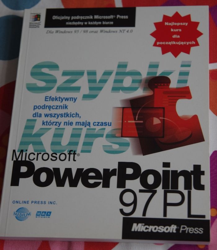 Książka Szybki Kurs Microsoft PowerPoint 97PL NOWA