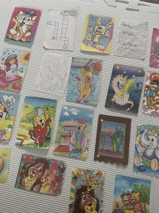 Kolekcjonerskie karteczki notesikowe lata 90 zestaw