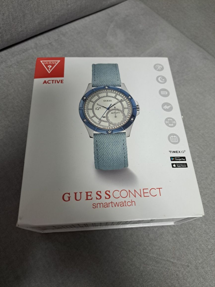 Guess Connecticut smartwatch hybrydowy damski jeans