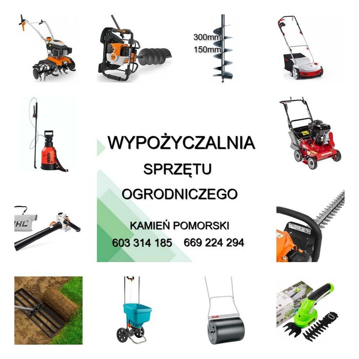 Wiertnica do ziemi. Glebogryzarka. Wertykulator. Wypozyczalnia.Wynajem