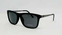 Lacoste стильные мужские очки чёрный мат дужки серый металл