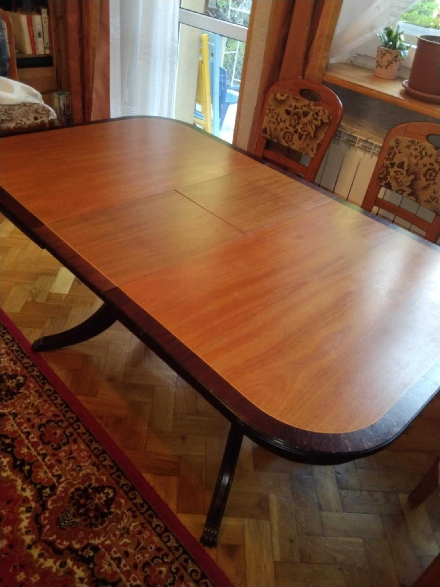 STÓŁ rozkładany do jadalni drewniany