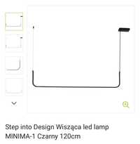 Step into Design lampa led mnima czarna 120cm