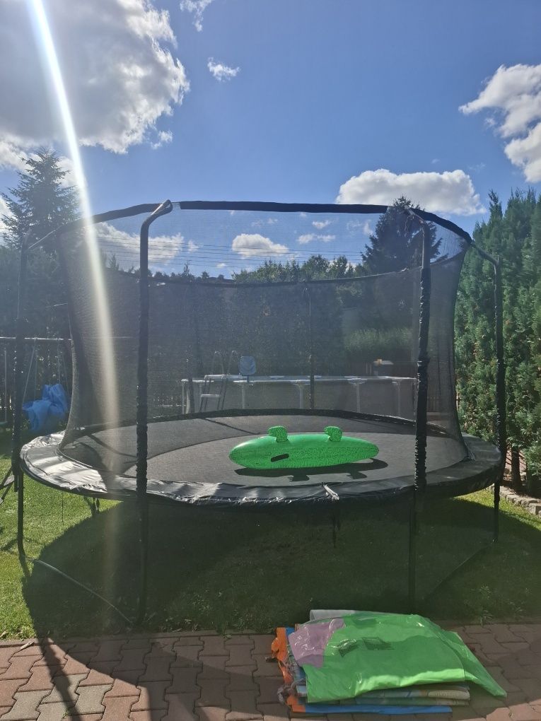 Trampolina 4,30 m siatka wewnetrzna do 150 kg
