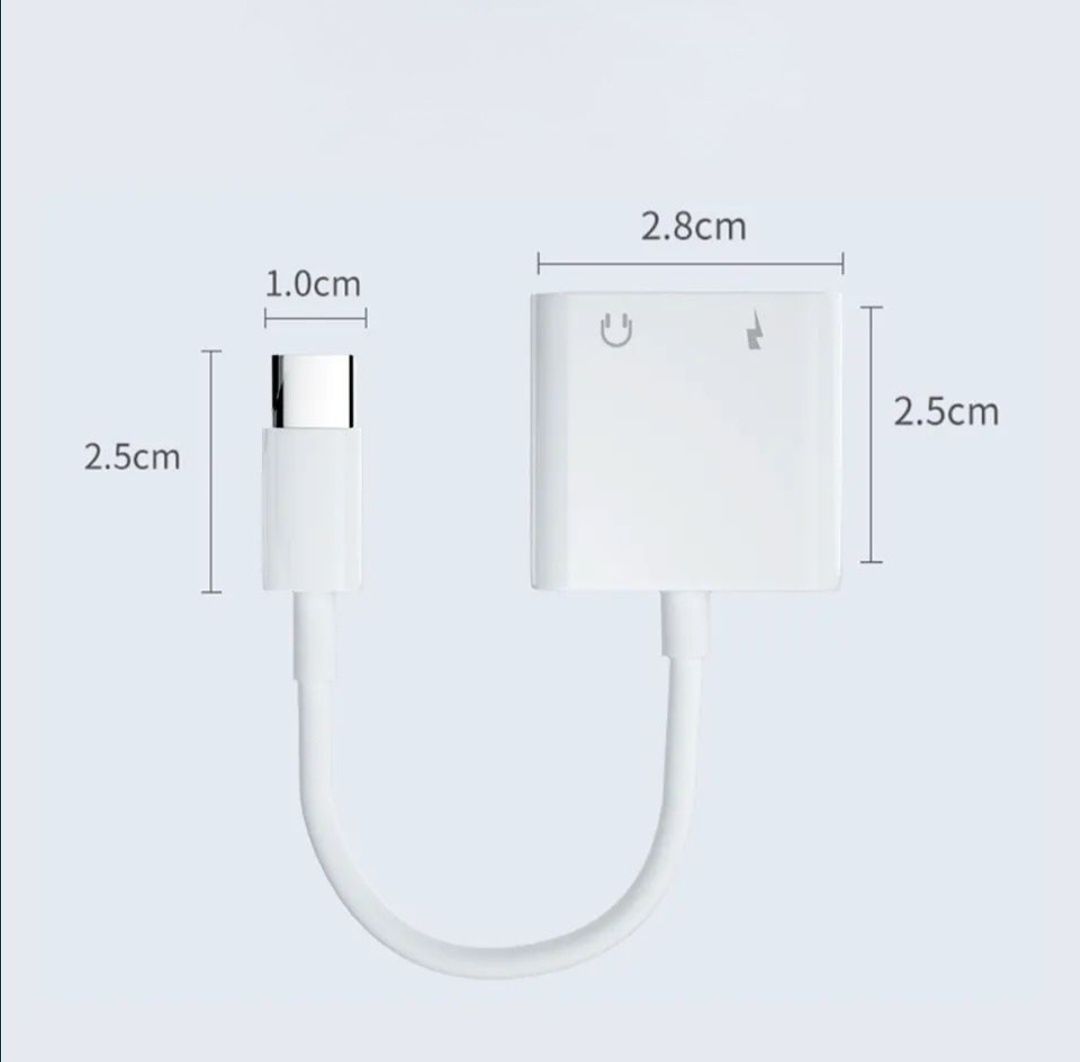 Adapter typu C do USB C + USB C  Samsung Galaxy S22 S21 S20 i inne