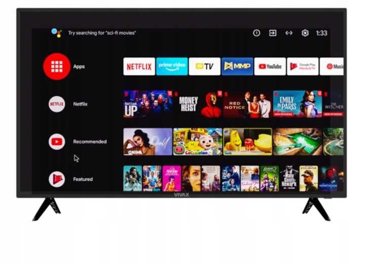 TV Telewizor Vivax 40LE20K 40" Full HD LED DVB-T+T2 WiFi Bluethooth