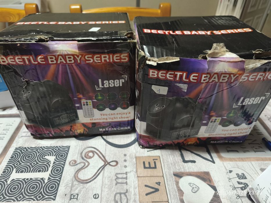 2 Robot laser RGB com comando