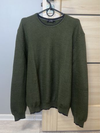 100% Merino Wool чоловічий світер, пуловер із шерсті меріноса M