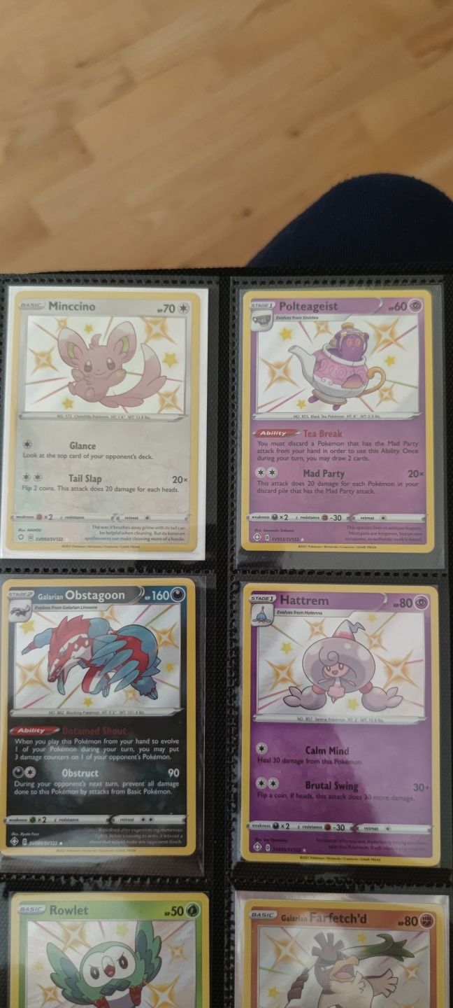 Oryginalne karty Pokemon Shining Fates (Shiny) Lapras, mincino