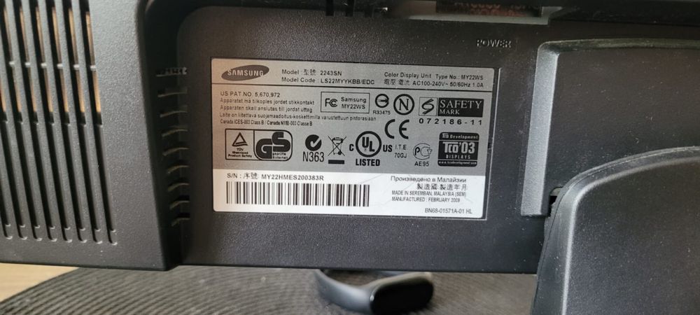 Monitor Samsung 22 cale