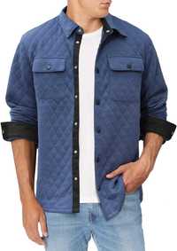 Nowa koszula męska / bluza pikowana / długi rękaw /niebieska XXL !677!