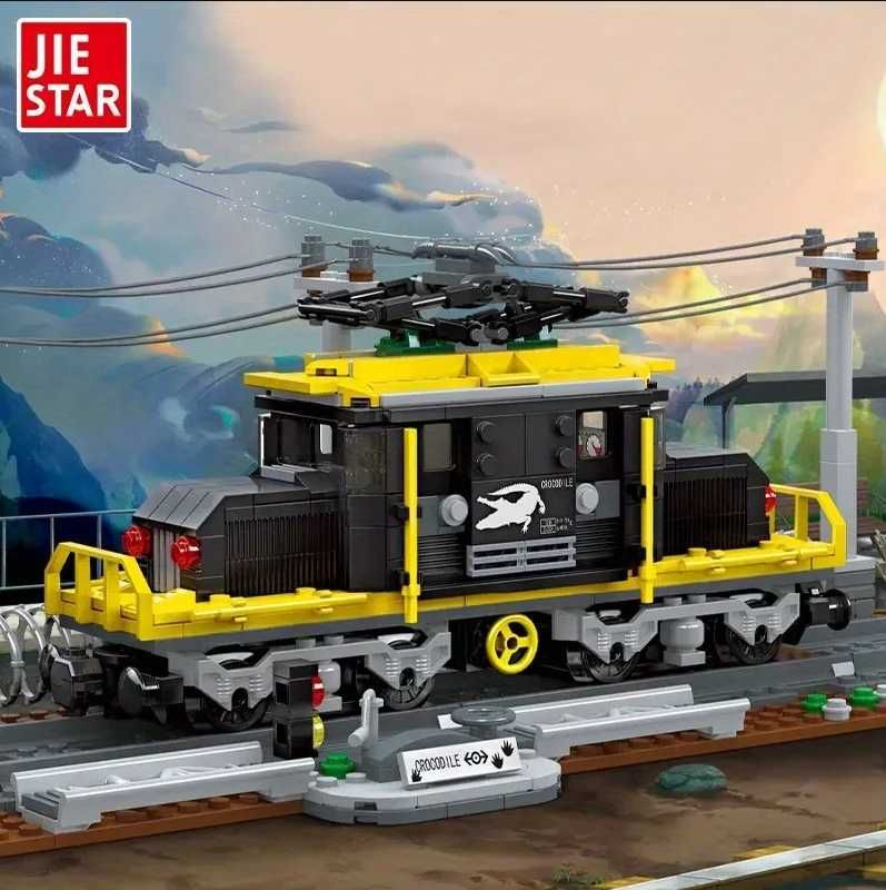 Zestaw klocków pociąg lokomotywa Krokodyl Crocodile nowy jak LEGO