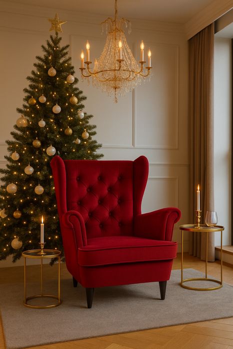 Fotel Uszak Stylowy Salon fotel Mikołaja Producent