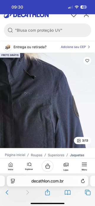 Casaco Quechua feminino