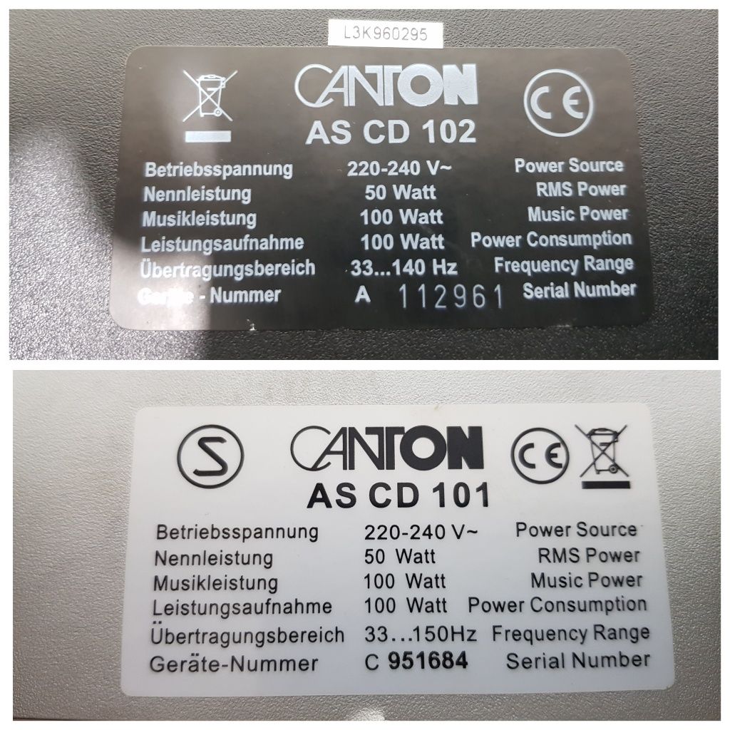 Активний сабвуфер CANTON AS CD 101/102, потужність 100 Вт, б/у