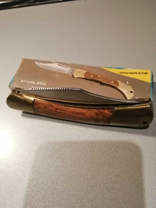 Navalha Polivalente Para Jardim Com Serrilha Aberta 19Cm Nova