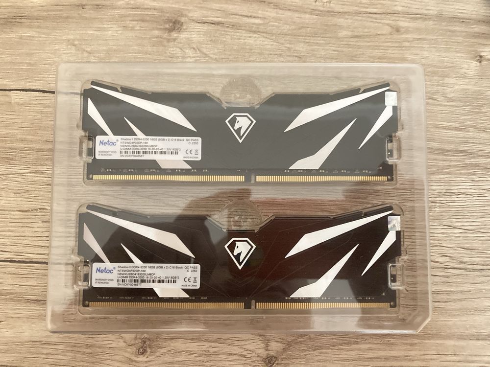 Netac Shadow DDR4 3200, 16gb(8x2)