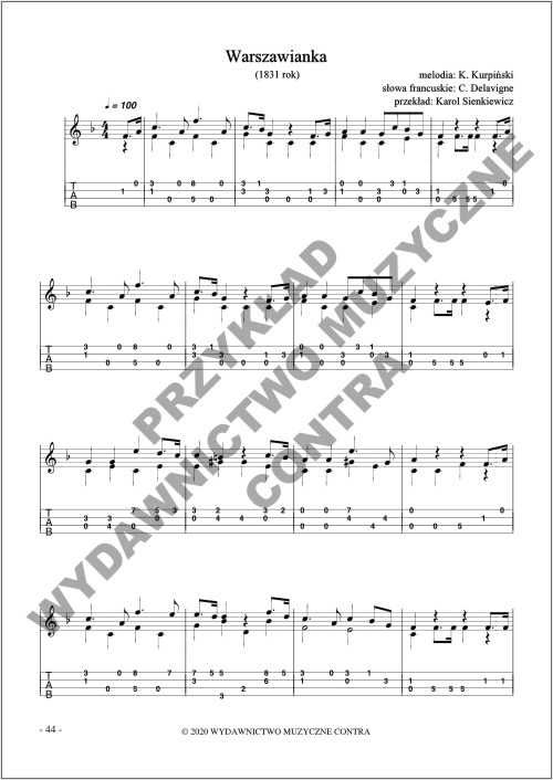 Pieśni pariotyczne na ukulele (nuty + tabulatury)