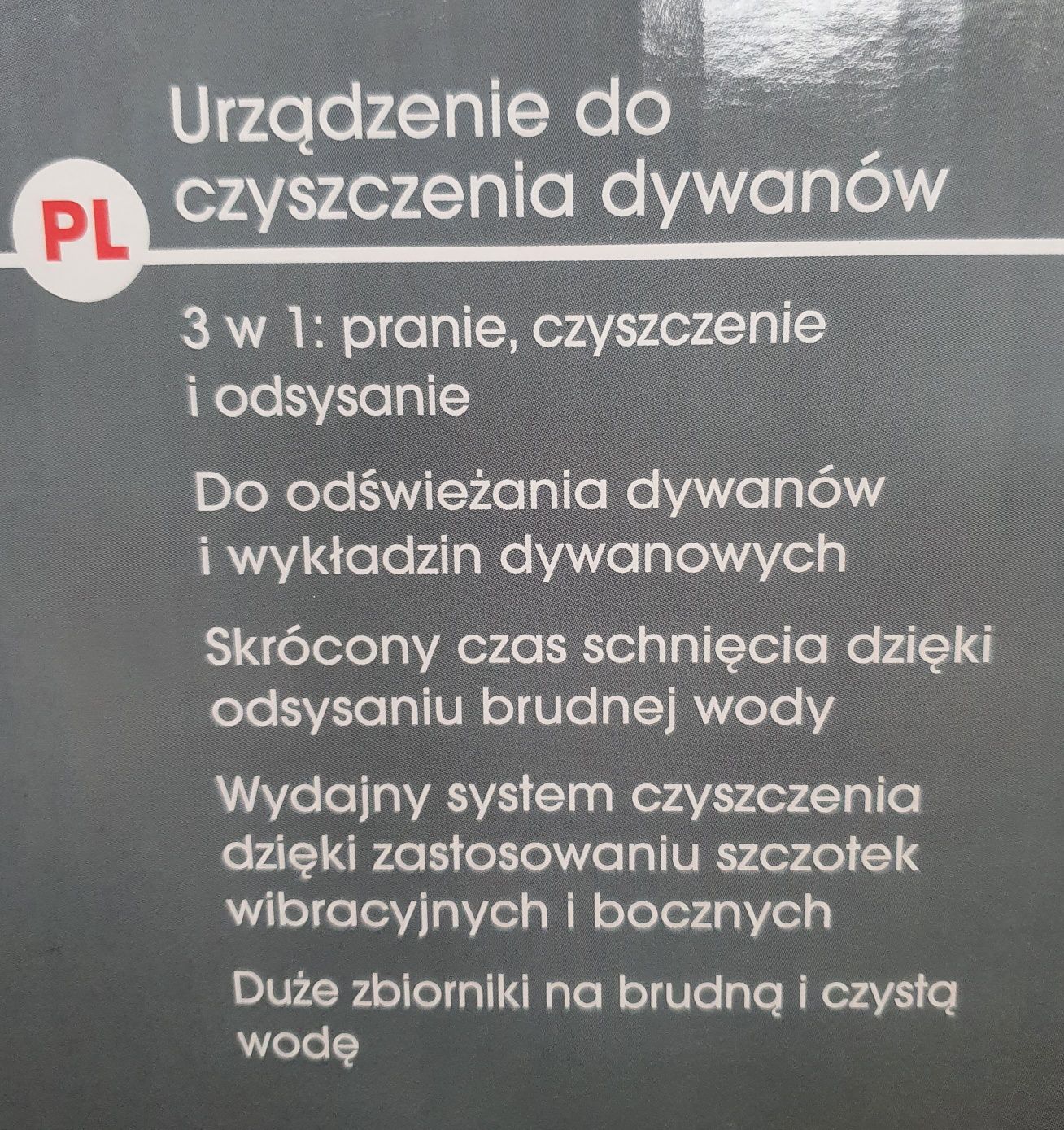 Odkurzacz do prania dywanów, wykładzin dywanowych
