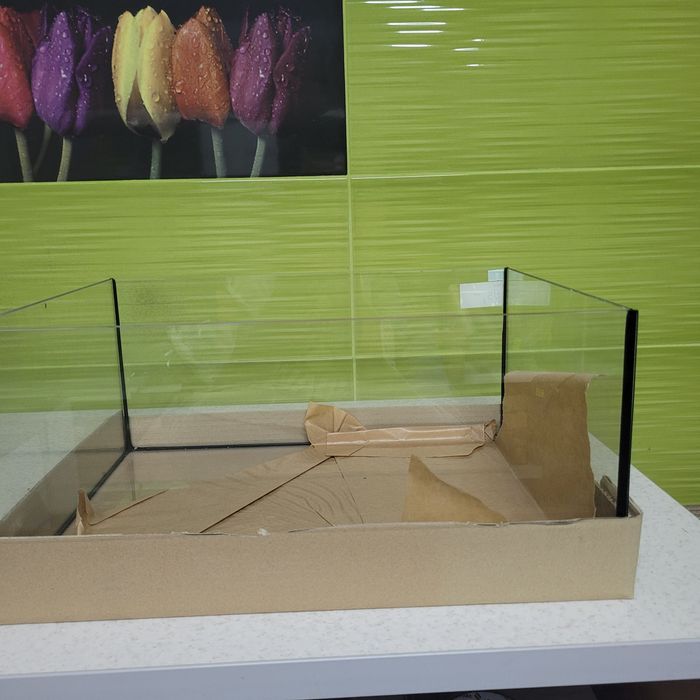 Akwarium nowe dla żółwia wodno-lądowego 36 litrów