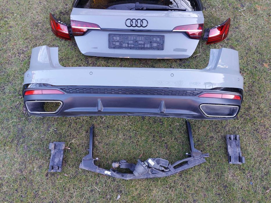 Audi A4 B9 LIFT Kombi KOMPLETNY tył Zderzak Lampy Klapa Belka Hak LY7C