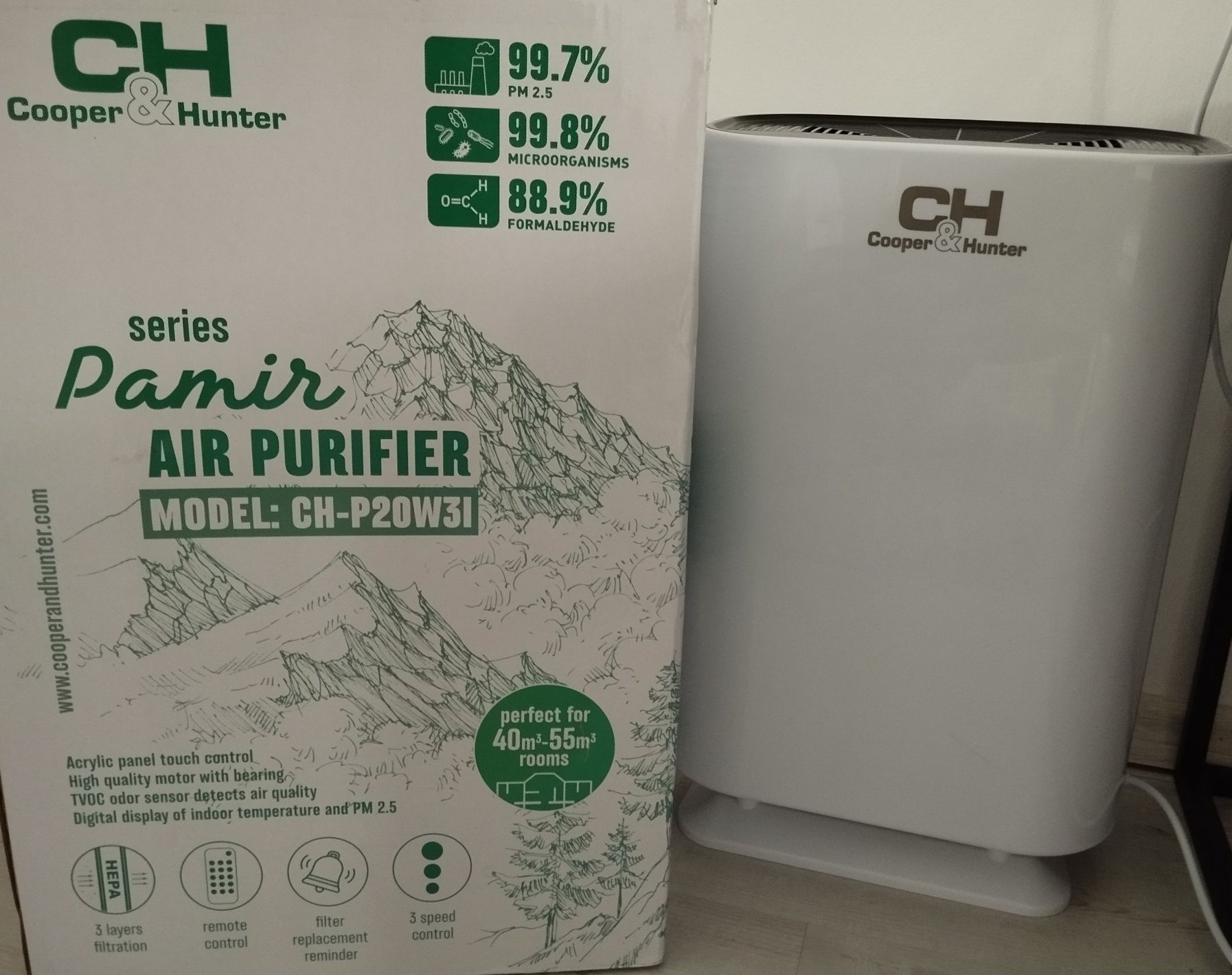 Очищувач повітря Cooper&Hunter CH-P20W3I
Очищув