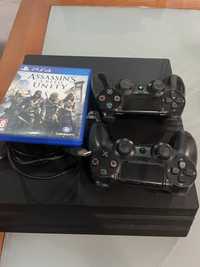 Playstation 4  semi novo ,e comandos