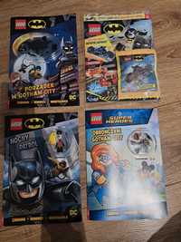 Figurki Lego Batman Batgirl Robin Batmobil książka gazetka