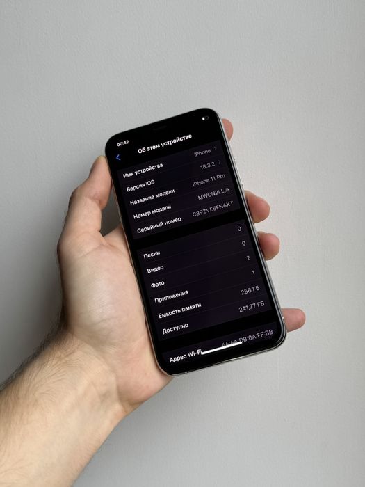 iPhone 11 Pro 256 Gb Silver Neverlock АКБ 94%