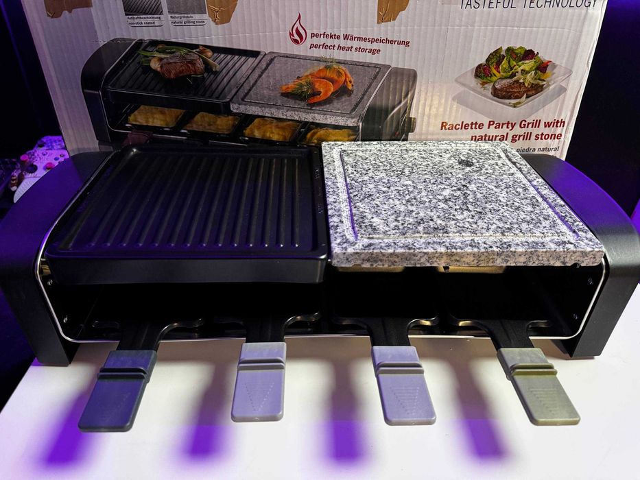 SEVERIN Raclette grill con piedra natural y plancha, grill