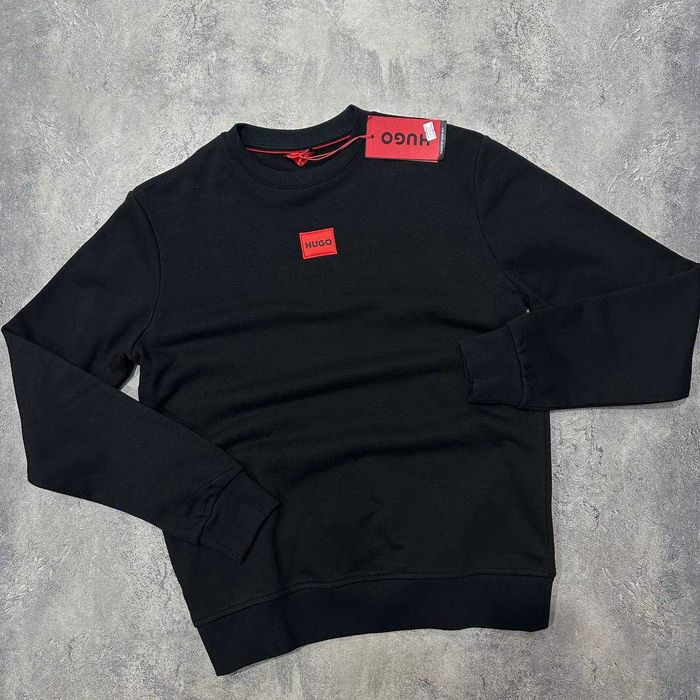 Чорний чоловічий світшот Hugo Boss