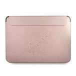 Pokrowiec Guess Saffiano Script na laptopa 13'' - różowy