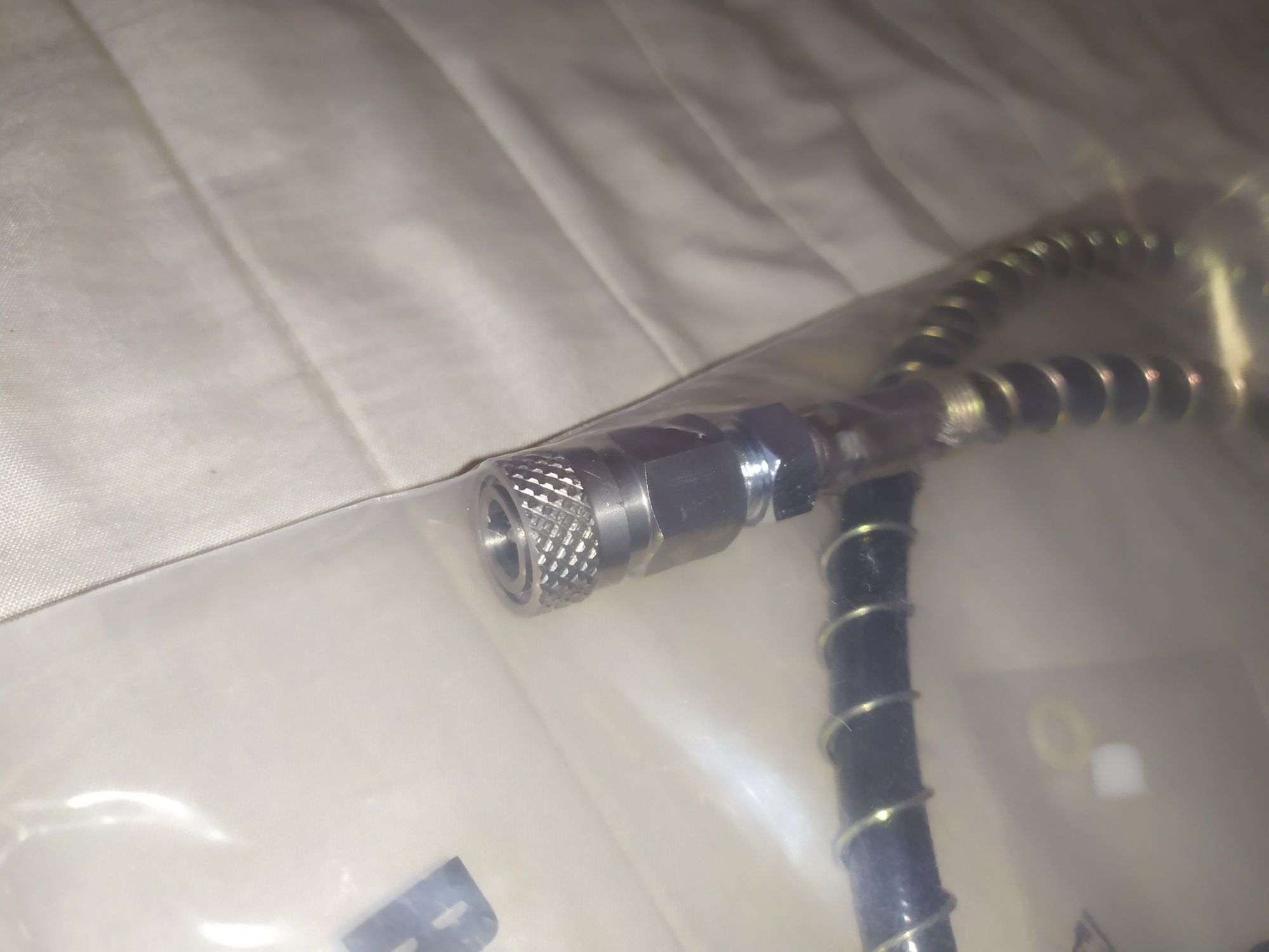 Przetoczka 300bar 4500psi PCP długi wąż 95cm w oplocie