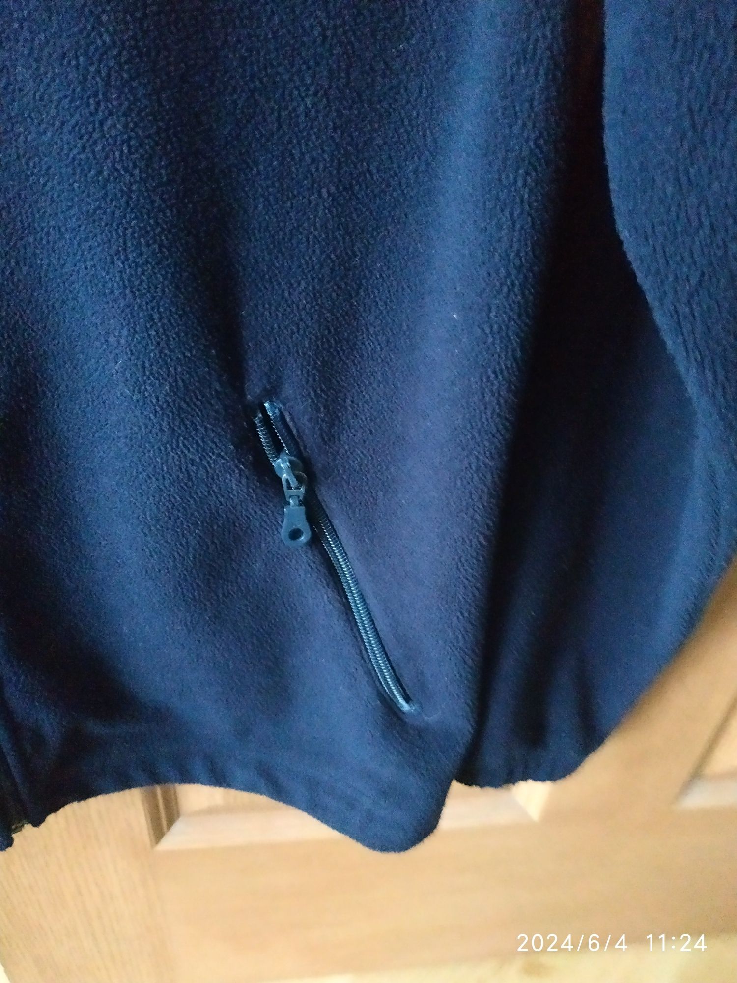 Bluza polarowa granatowa damska, r 164/XS, używana