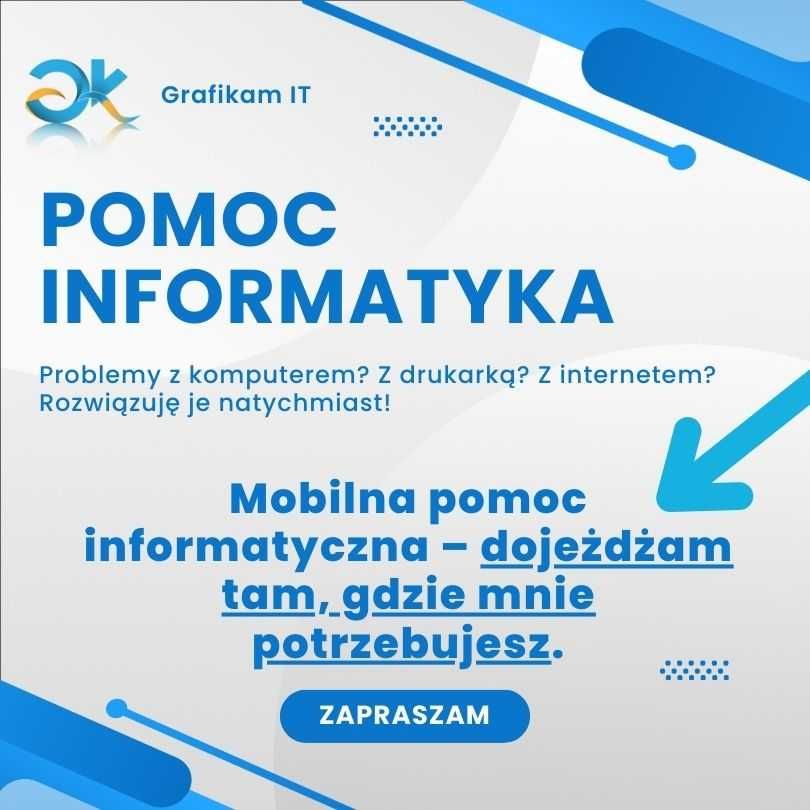 POMOC INFORMATYKA- Szybka naprawa, wsparcie techniczne, konfiguracja