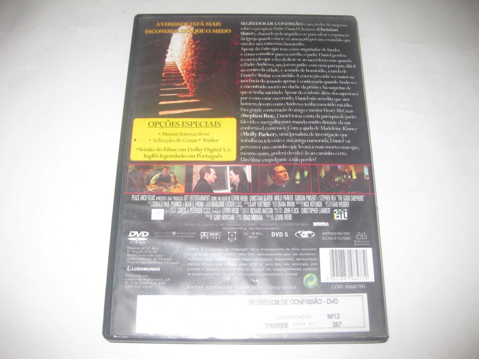 DVD "Segredos de Confissão" com Christian Slater
