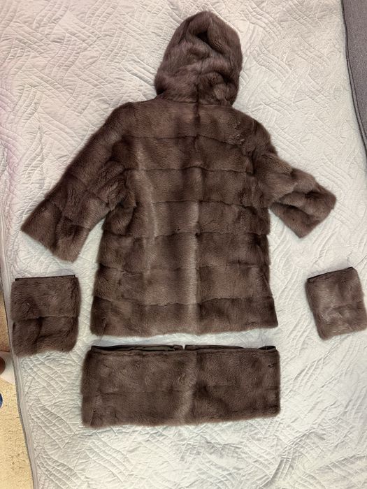 Натуральная шуба glasier series, classic fur