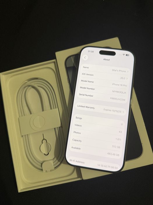 IPhone 16 Pro 512 GB Silver